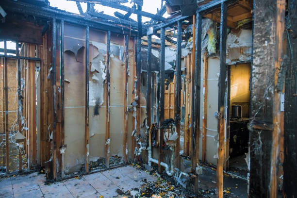 Professional Fire Damage Removal technician working in Rayne, LA